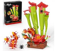 SHAREHB Carnivorous Plant Building Set, Tropical Rainforest Creative Botanicals Plants Bricks, Artificial Plant Kit Home Decor, Gift for Plant Lovers for Her Adults Kids Boys Girls 12+ (455PCS)
