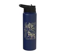 Shareholder Stock Market Bull vs Bear Stock Trader Stainless Steel Insulated Water Bottle