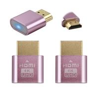 Sharelove 3 Pack HDM1 Dummy Plug Practical 4K High Resolution Headless Ghost Display Emulator Compatible with Windows MAC OS Linux, Fit-Headless Supports Up to 3840x2160@60hz(Rose Gold)