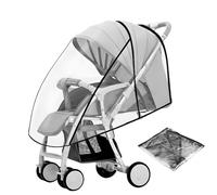 Sharelove Universal Rain Cover for Pram, Practical Clear Pram Rain Cover for Wind Waterproof and Sun Protection, Dust and Weather Protection, Rain Cover for Pushchair Fit Most Strollers
