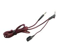 SharePlay Red Slider Audio Cable Compatible with V-Moda Crossfade 2/3 / Crossfade LP LP2 / M-100 M-80 V-80 XS Headset,3.5mm to 3.5mm Plug Braided Nylon (6 ft / 1.9 m)
