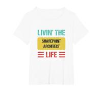 Sharepoint Architect T-Shirt, Women's Plus, White, 3X