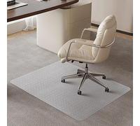 SHAREWIN Office Chair Mat for Carpet Floors, 120x90 cm Clear Desk Chair Mats for Low/Medium Pile Carpeted Protector, Sturdy PVC Computer Chair Mats Easy to Clean for Home & Office