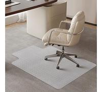SHAREWIN Office Chair Mat for Carpeted Floors, 120x90 cm with Lip Heavy Duty Anti-Slip for Low/Medium Pile Carpet Protector Rug, Easy Clean