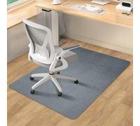 SHAREWIN Office Chair Mat for Hardwood/Tile Floor, 55"x35" Computer Gaming Chair Mat, Under Desk Low Pile Office Rug, Easy-Clean Floor Protector Mat, Dark Grey