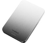 SHARGE AeroMag Magsafe Power Bank, Slim 5000 mAh Magnetic Power Bank, Qi2 15 W Wireless Fast Charging, Inductive Charging, Wireless Power Bank for iPhone 16 Pro/15/14, External Mobile Phone Batteries