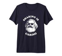 Sharing is Caring T-Shirt - Karl Marx Funny Socialism Premium T-Shirt