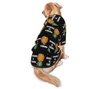 Sharing Is Caring Upside Down Pineapple Dog Costumes Puppy Hoodies Pullover Sweatshirt Winter Coat Pet Clothes For Small Dogs Cats S