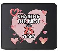 Sharing The Nest For 25 Years Mouse Mat Stitched Edge Mousepads Smooth Mouse Pads For Laptop Pc Work 25X30Cm