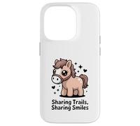 Sharing Trails Sharing Smiles Cute Pony Case for iPhone 14 Pro