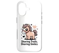 Sharing Trails Sharing Smiles Cute Pony Case for iPhone 17