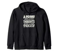 Sharing your thoughts brings great sarcastic humor Zip Hoodie