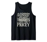 Sharing Your Thoughts Creates Clever Humorous Puns Tank Top
