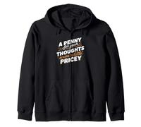 Sharing your thoughts provides clever sarcasm daily Zip Hoodie