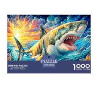 Shark 1000 Piece Jigsaw Puzzle for All Ages - Eco-Friendly Recycled Paper, A Great Gift Idea And Home Decoration Project 38x26cm/1000pcs