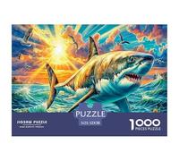 Shark 1000 Piece Jigsaw Puzzle for All Ages - Eco-Friendly Recycled Paper, A Great Gift Idea And Home Decoration Project 52x38cm/1000pcs