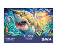 Shark 1000 Piece Jigsaw Puzzle with Whimsical Design - A Charming Challenge for All Ages And Beautiful Home Decoration 52x38cm/1000pcs