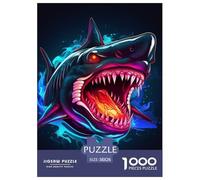 Shark 1000 Piece Paper Jigsaw Puzzle 100% Recycled Cardboard Educational Games for Adults And Kids 38x26cm/1000pcs