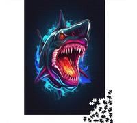 Shark 1000 Pieces Jigsaw Puzzles for Adults Puzzles 1000 Piece Jigsaws for Adults Puzzle Difficult And Challenge Premium & Durable for Stress Relief 1000pcs (75x50cm)