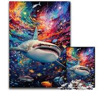 Shark 1000 Pieces Puzzles for Adults cardboard Jigsaw Puzzles for Home Decor, Brain Training 26X38CM/10.23x14.96inch