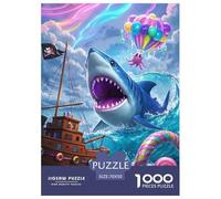 Shark 1000pcs Paper Jigsaw Puzzles Colourful Beautiful Decoration for Adults And Kids 70x50cm/1000pcs