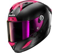 Full Face Helmet Shark AERON Carbon Skin Carbon Violet Blue