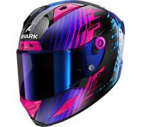 Shark Aeron Edgy Carbon Helmet, carbon-blue-purple, size XS for Men