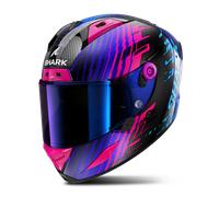 Shark Aeron Edgy Carbon Helmet, carbon-blue-purple, size 2XL for Men