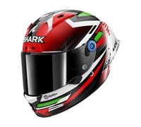 Full Face Helmet Shark AERON GP FIM RACING #1 FIRSTLAP Carbon Red Green