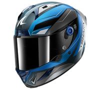 SHARK SHARK - Helmet Aeron Mekarium Carbon / Blue / Silver XXL