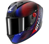 Shark Aeron Speed Tech Carbon Helmet, black-red-blue, size M for Men
