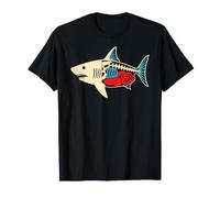 Shark Anatomy Funny Biology Ocean Science Humor T-Shirt