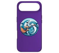 Shark and Dolphin Playing Guitar Together Case for iPhone Air