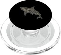 Shark Animal Graphic Marine Biology Sea Ocean Shark Lover PopSockets PopGrip for MagSafe