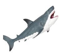 Shark Animal Model Figure - Large PVC Educational Learning Toy Display Ornament, Creative Kids Play Decoration, Home Living Room Desk Decor Collectible, Party Table Centerpiece Design | Realistic Shar