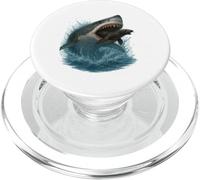 Shark Attack Great White Shark vs Seal Predator Ocean PopSockets PopGrip for MagSafe