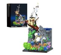 Shark Attack Ship Building Block Set - 2932PCS Great White Shark Hunting Scene Bricks Kit, Marine Adventure Model, Home Office Decor, STEM Education Toy, Creative Gift for Adult Collectors