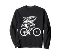 Shark Bicycling - Mountain Bike, Great White, Gym Lover Gift Sweatshirt