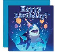 Shark Birthday Cards, Sealife Party