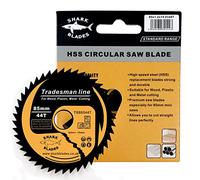Shark Blades HSS Circular Saw Blade 85mm x 44T x 15mm Bore - Multi-Purpose Mini Saw Blade for Wood, Plastic, PVC & Metal - Compatible with Compact & Handheld Saws