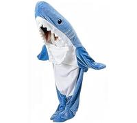 Shark Blanket Hoodie Onesie for Women Men,Wearable Shark Blanket,Soft Cozy Shark Sleeping Bag, Shark Onesie Halloween Xmas Cosplay Costume
