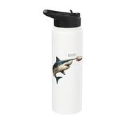 Shark BOOP, Boop Shark Meme Funny Nose Touch Shark Humor Stainless Steel Insulated Water Bottle
