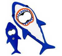 Shark Bottle Opener, Magnetic Fish Beer Bottle Opener, Funny Ergonomic Cute Anti Slip Design Kitchen Gadget, Portable Cap Lifter for Home Travel Camping Picnic Barbecue, 5.5x3.15x0.39 Inch