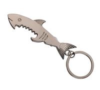 Shark Bottle Opener Metal Keyring Creative Keychain Pendant for Openning Wine Bottle Hang Key Decoration
