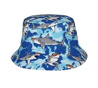 Shark Bucket Hat for Women Teen Girl Flodable Stylish Animal Fisherman Hat Suitable for Hiking Bucket Summer Cap