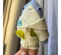 Shark Buddies Collection Plush Toy with Outfits,Cute Soft Family for Bookworms and Plush Collectors (Adventurer Shark)