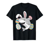 Shark Bunny Ears Egg Hunting Happy Easter Season Celebration T-Shirt