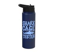 Shark Cage Tester Amputee One Leg Prosthetic User Stainless Steel Insulated Water Bottle