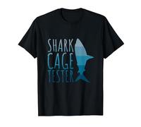 Shark Cage Tester - Arm Amputee T-Shirt, Men, Black, XX-Large