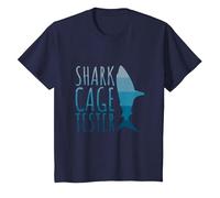 Shark Cage Tester - Arm Amputee T-Shirt, Youth, Navy Blue, 3T
